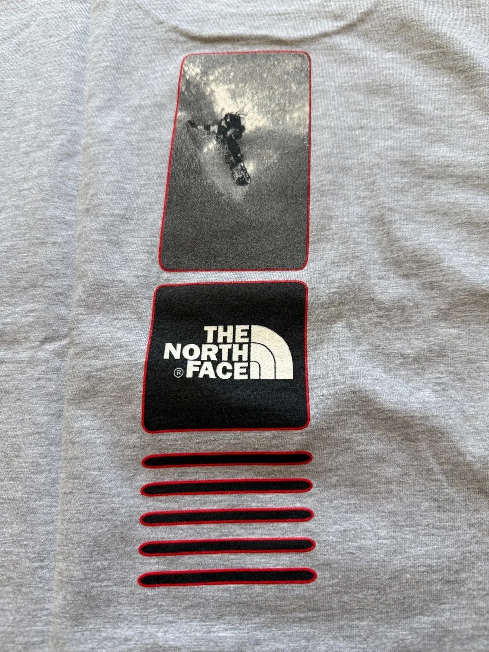 The North Face Snowboard Back Graphic Tee Gray XL